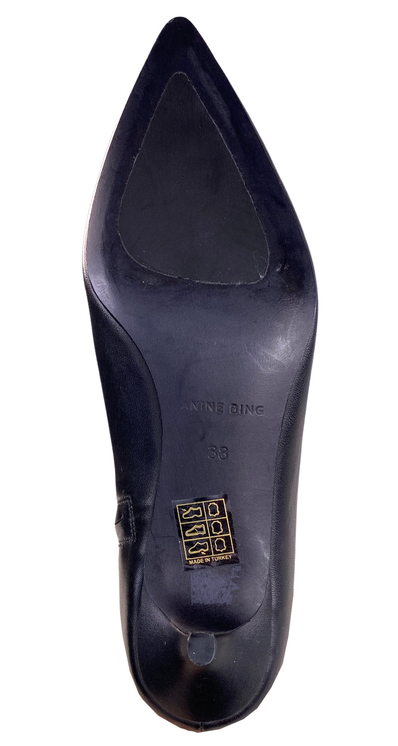 Botines Cuero Negro