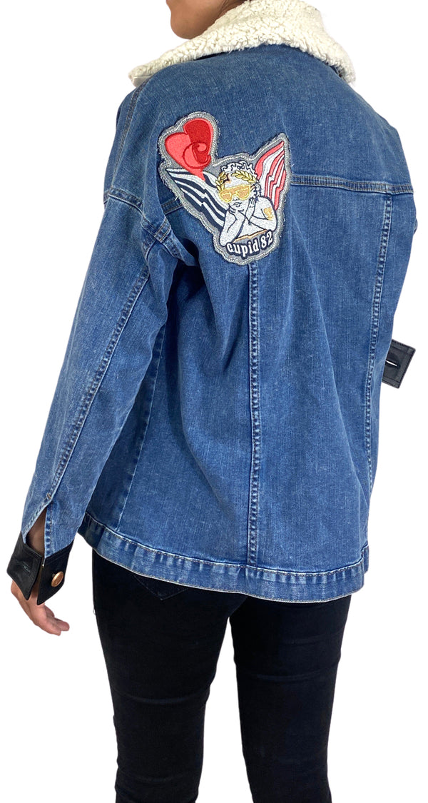 Chaqueta Denim Parches