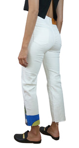 Pantalón Denim Blanco