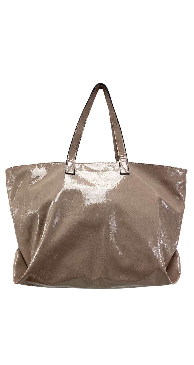 Bolso Charol Beige