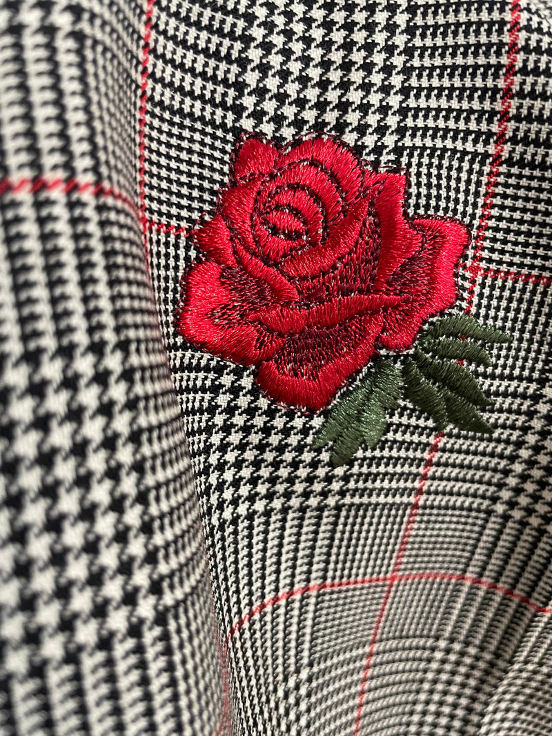 Shorts Houndstooth Roses