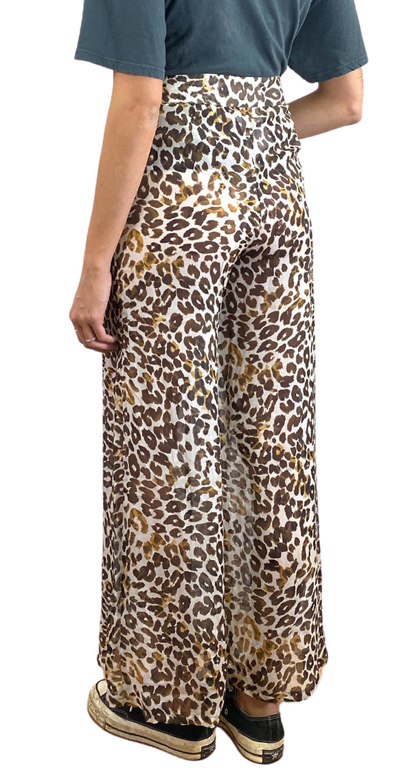 Pantalón Traslucido Animal Print