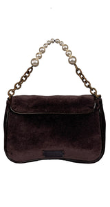 Bolso Lazo Perlas Velvet