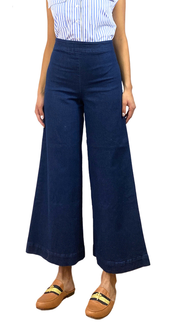 Pantalón Denim Piernas Anchas