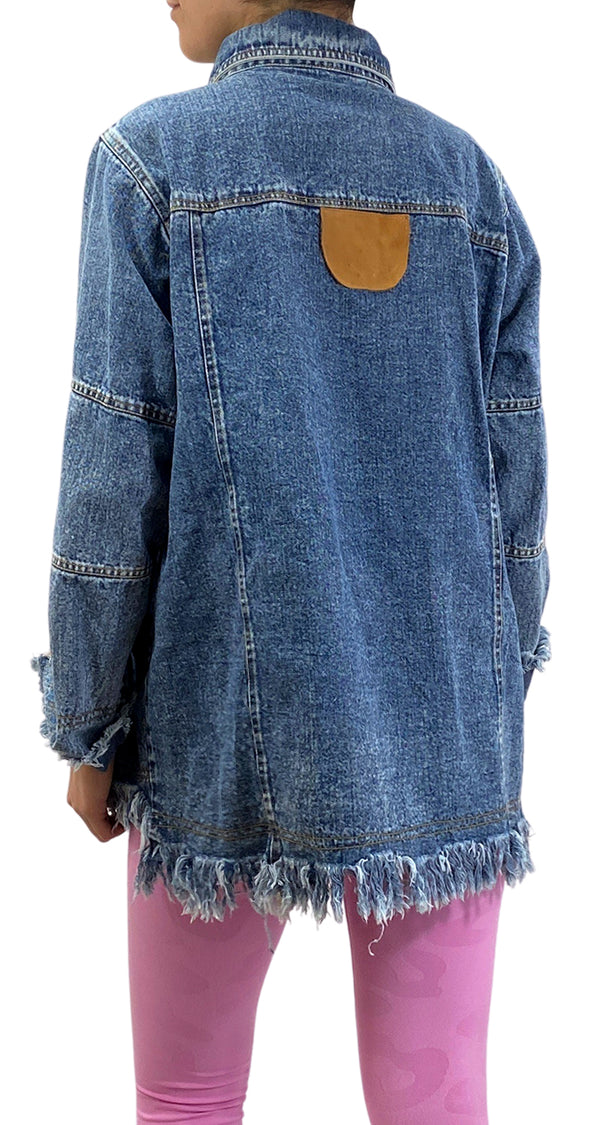 Chaqueta Denim Desflecada