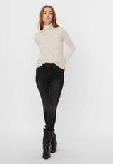 Sweater Vero Moda Crew Neck Crudo - Calce Regular