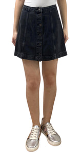 Falda Denim Negro