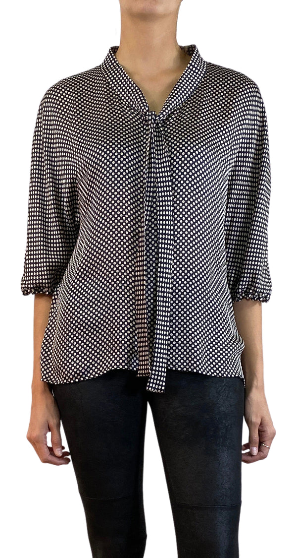 Blusa Seda Polka Dots