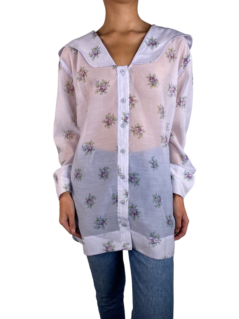 Blusa Lila Translucida