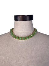 Collar Piedreria Verde Menta