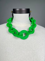 Collar Cadenas Verde