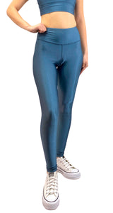 Leggings Azul Satinado