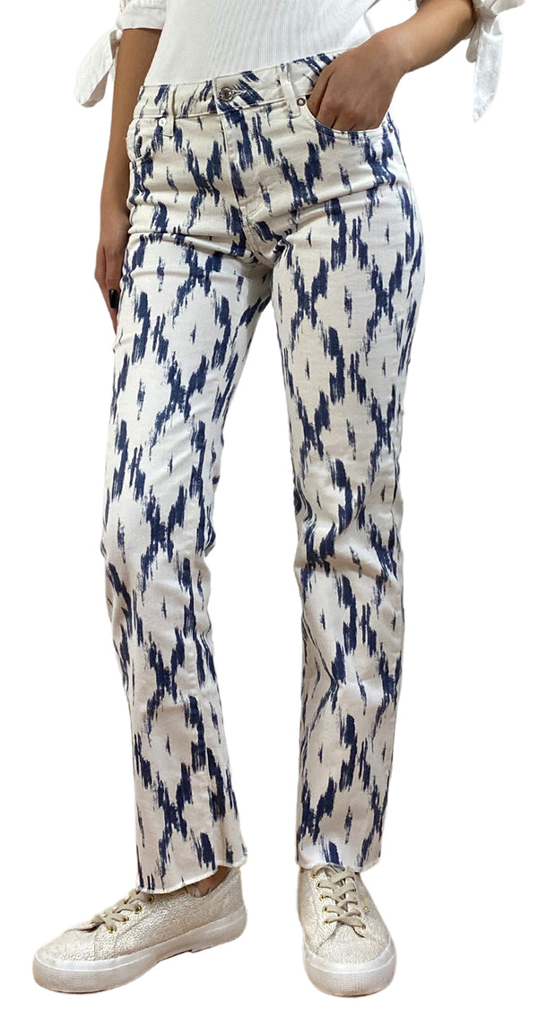 Pantalón Blanco Estampado