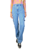 Jeans Cargo Azul