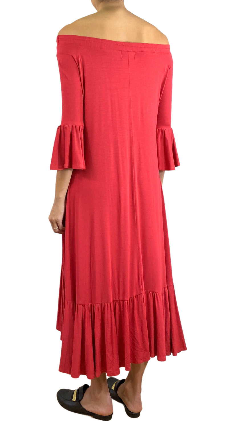 Vestido Midi Rojo