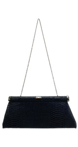 Clutch Cuero Vegano Negro