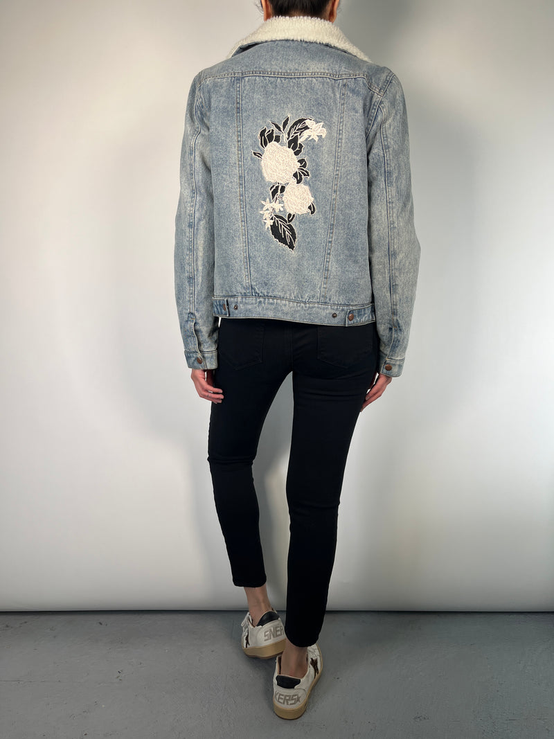 Chaqueta Denim Con Chiporro