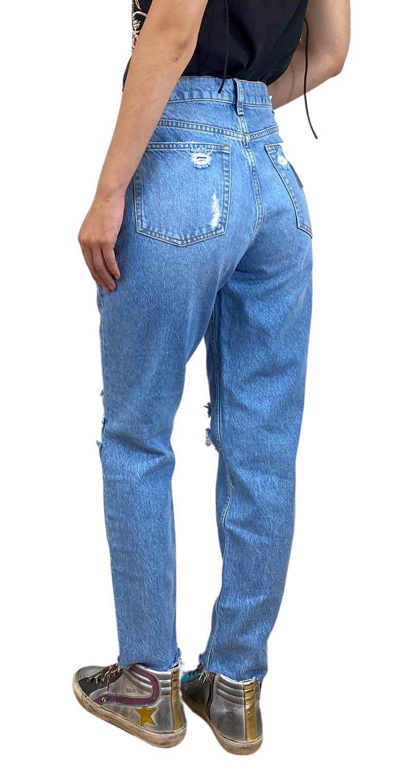 Pantalón Denim Desflecado