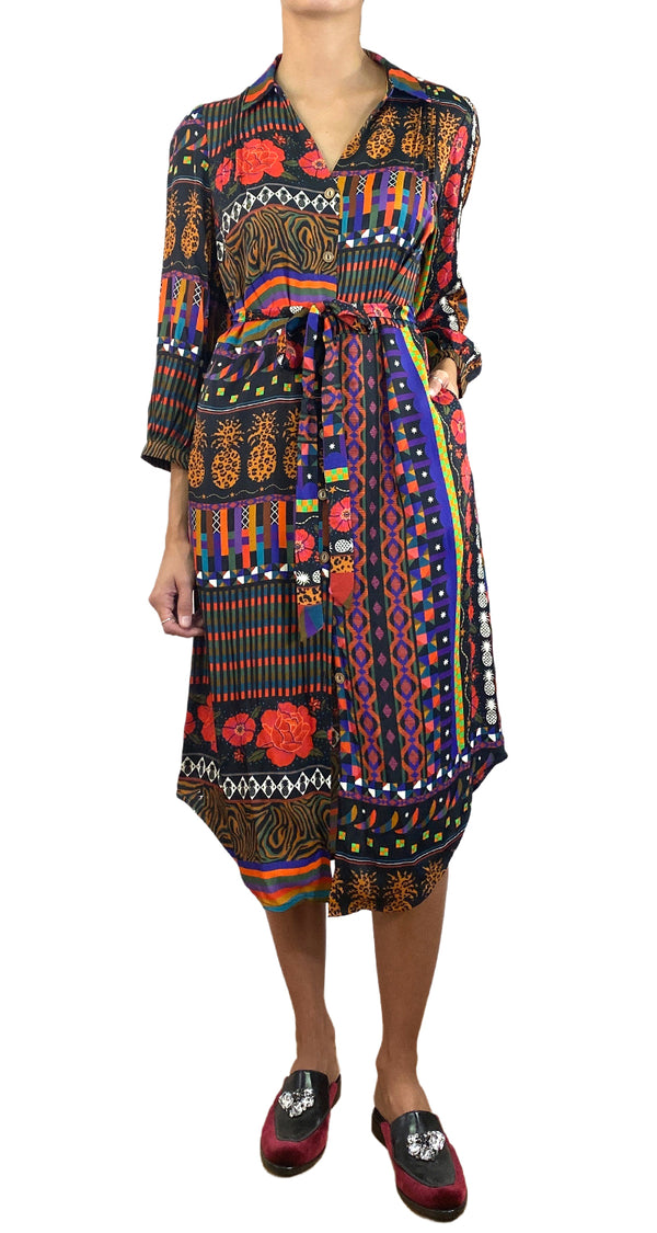 Vestido Midi Multicolor