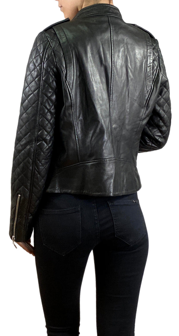 Chaqueta Cuero Negro