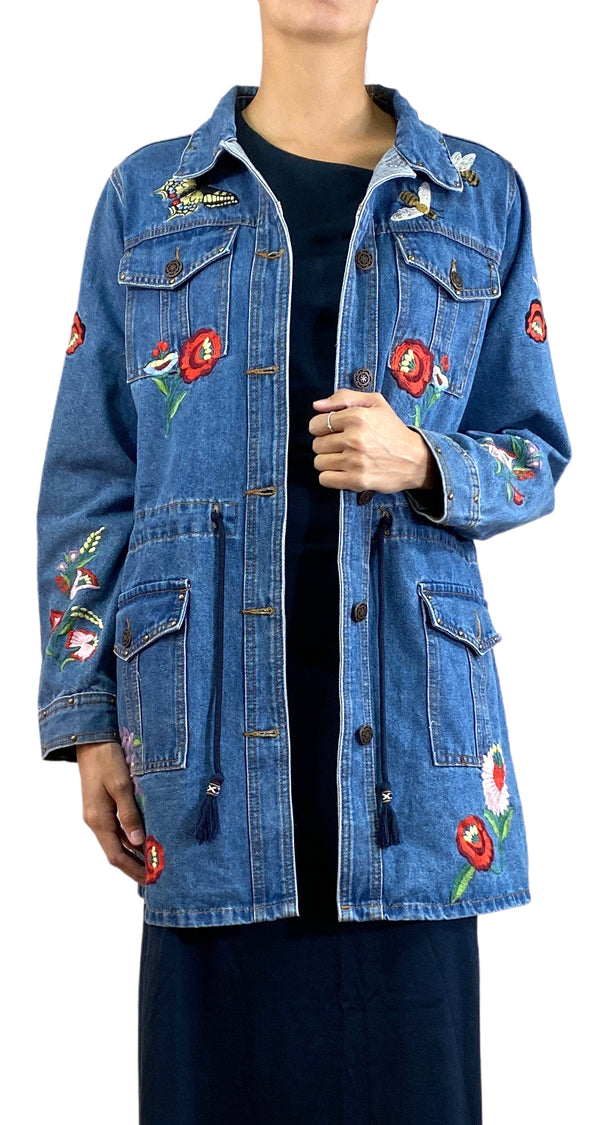 Chaqueta Denim Bordada PLUS SIZE