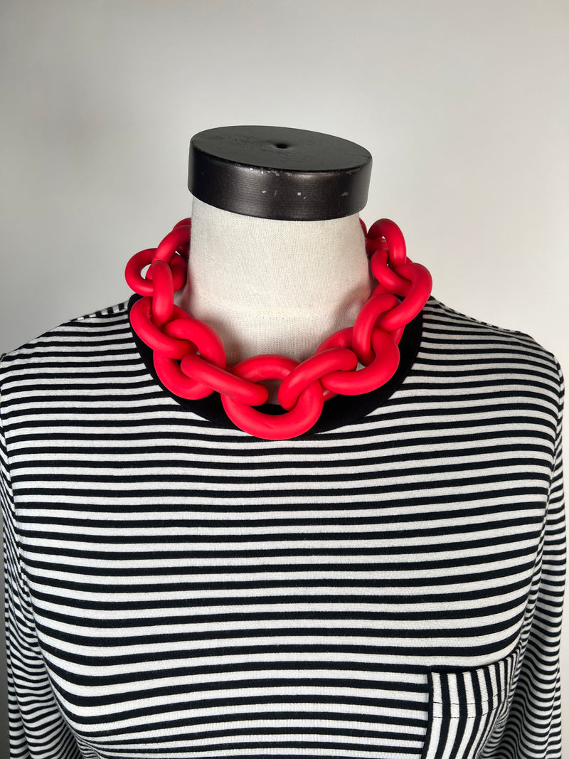 Collar Eslabón Fucsia