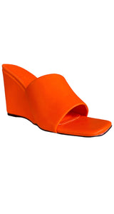 Sandalias Naranja Fluorescente