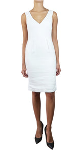 Vestido Blanco Escote V