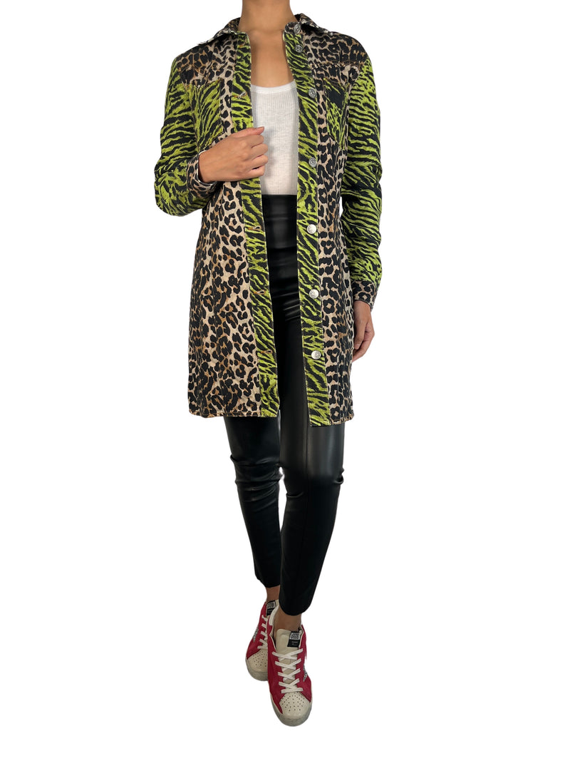 Chaqueta Denim Animal Print