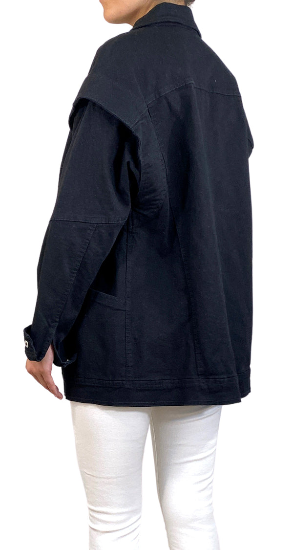 Chaqueta Denim Negra