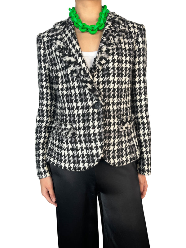 Blazer Tweed Houndstooth