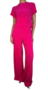 Set Plisado Fucsia