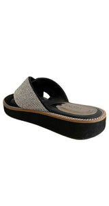 Sandalias Negras Brillos