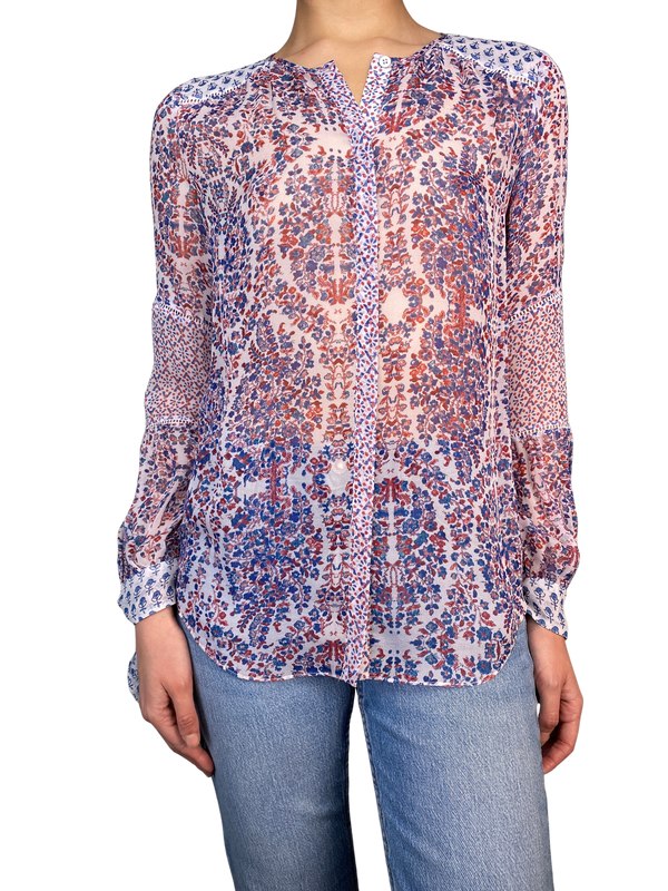 Blusa Seda Estampada