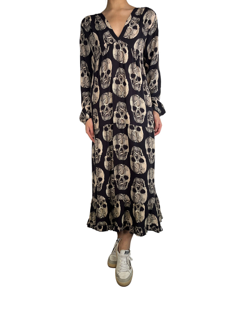 Vestido Viscosa Calavera Snake