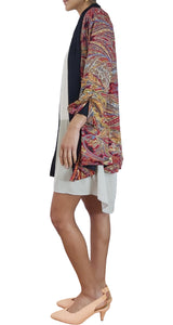 Kimono Seda Multicolor Paisley