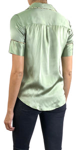 Camisa Seda Verde