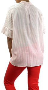 Blusa Blanca a Rayas