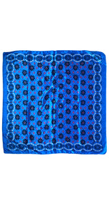 Pañuelo Azul Estampado