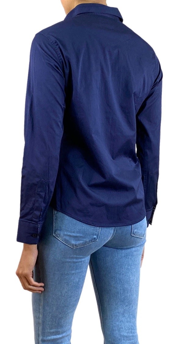 Blusa Azul Botones