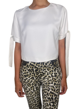 Blusa Blanca Lazos