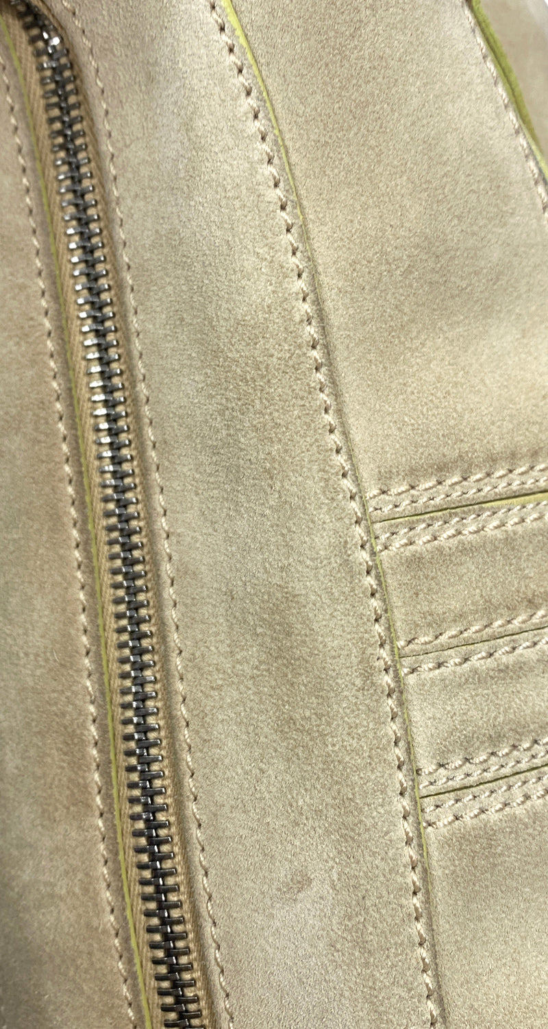 Cartera Cuero Beige