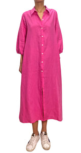 Vestido Camisero Fucsia