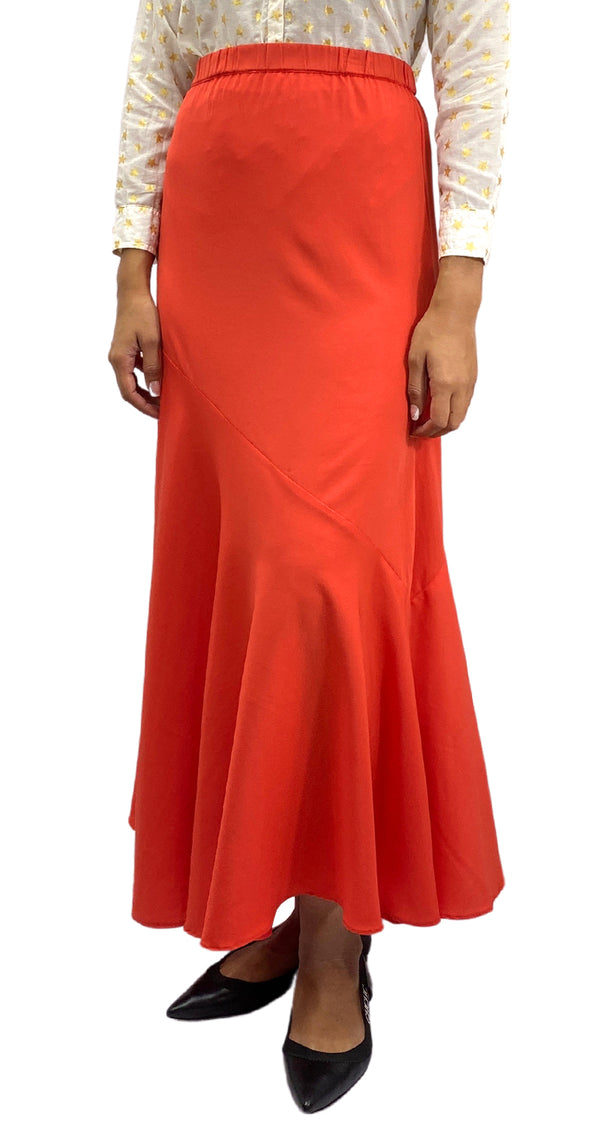 Falda Maxi Rojo