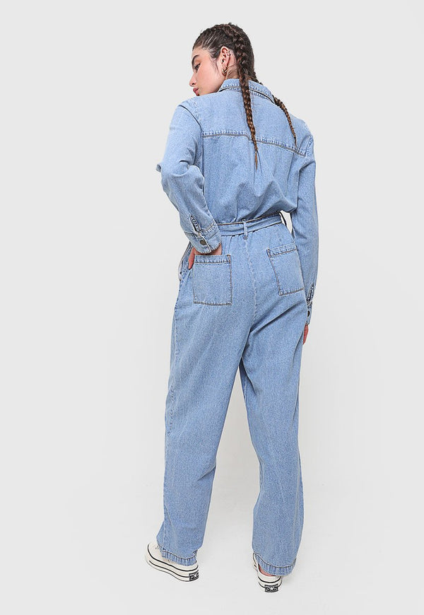 Enterito Cotton On Boiler Suit Azul - Calce Holgado