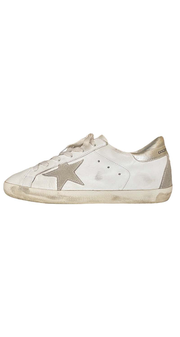 Zapatillas Superstar Blanco Plateado