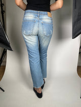 Jeans Rasgado Azul