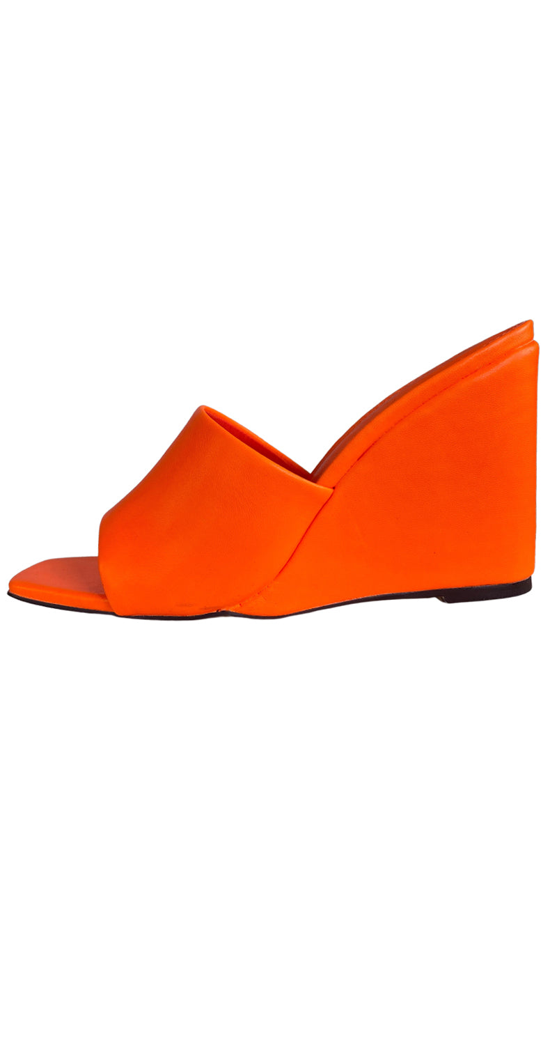 Sandalias Naranja Fluorescente