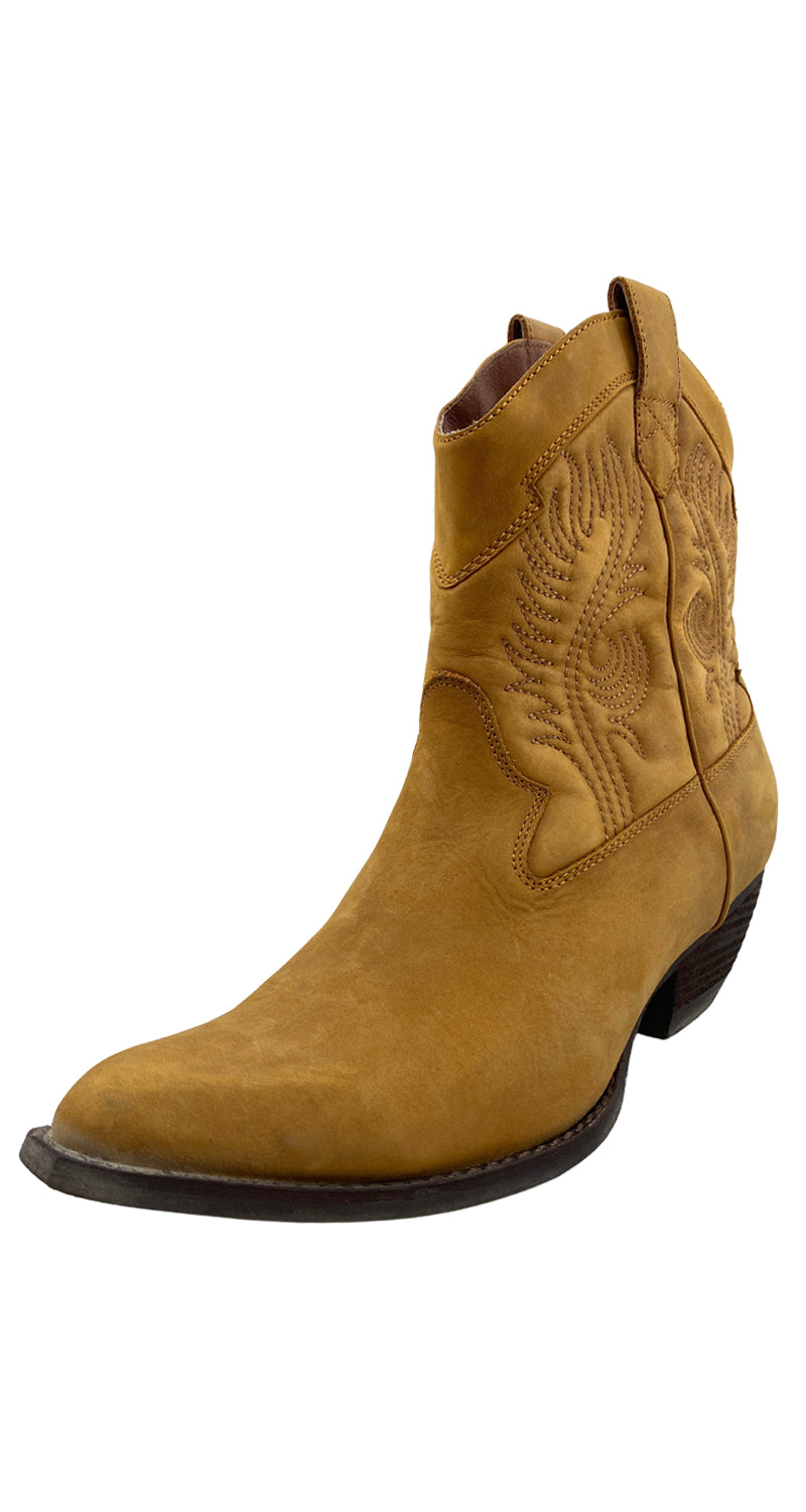 Botas Cowboy Cuero Café