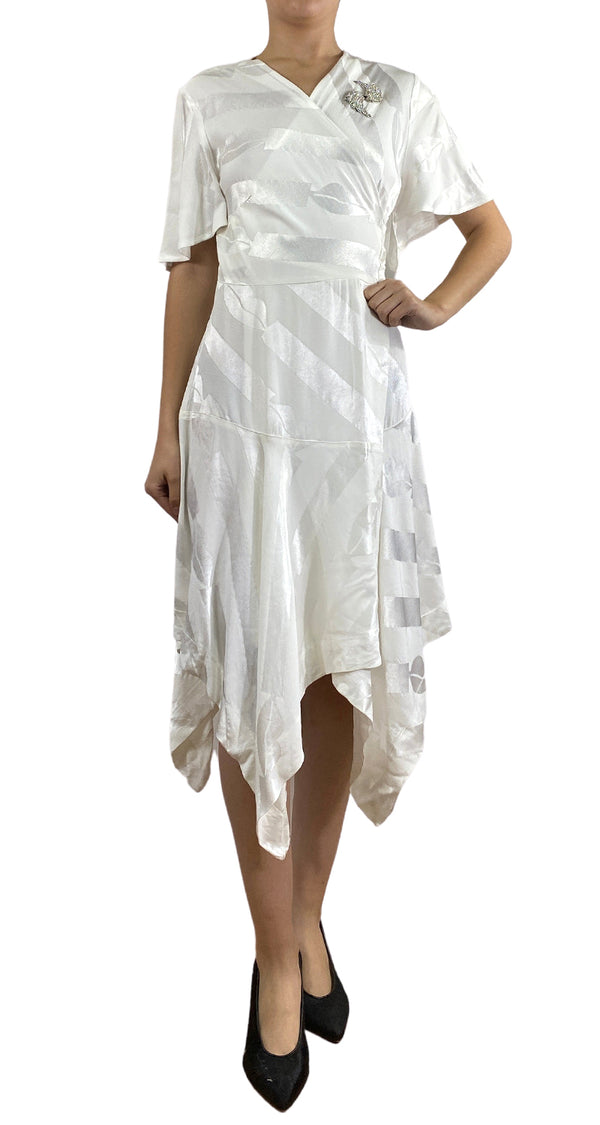 Vestido Wrap Blanco